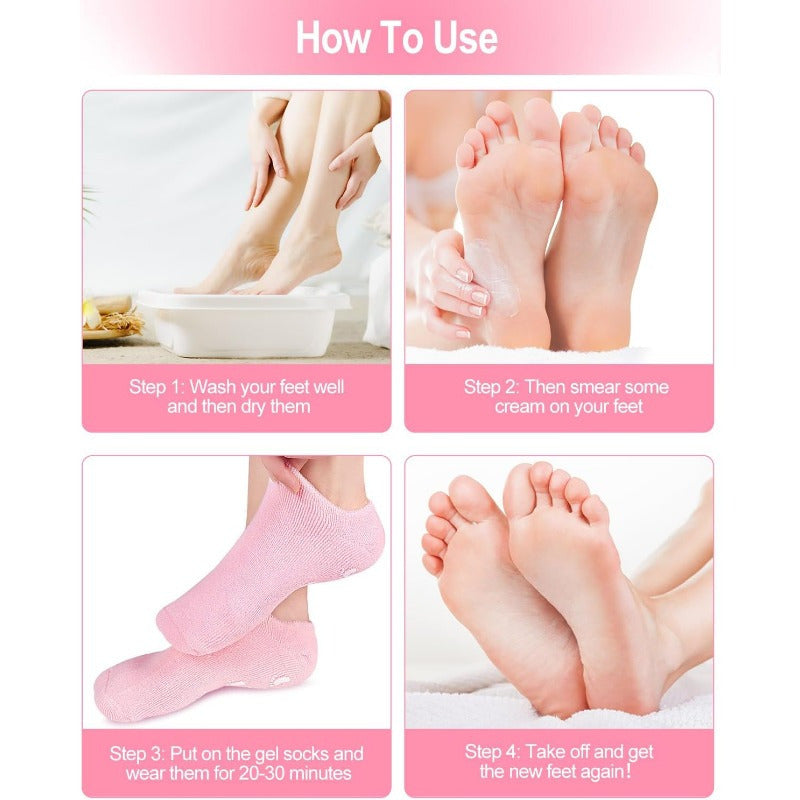 Gel Socks Moisturizing Spa Socks for Women, /MH