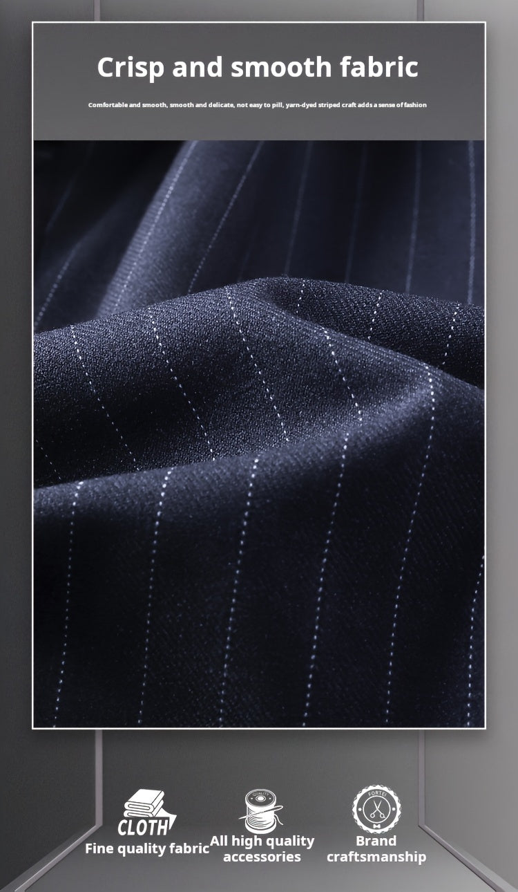 Men's 2-pack Co Ord Set Of Striped Dress Suit.