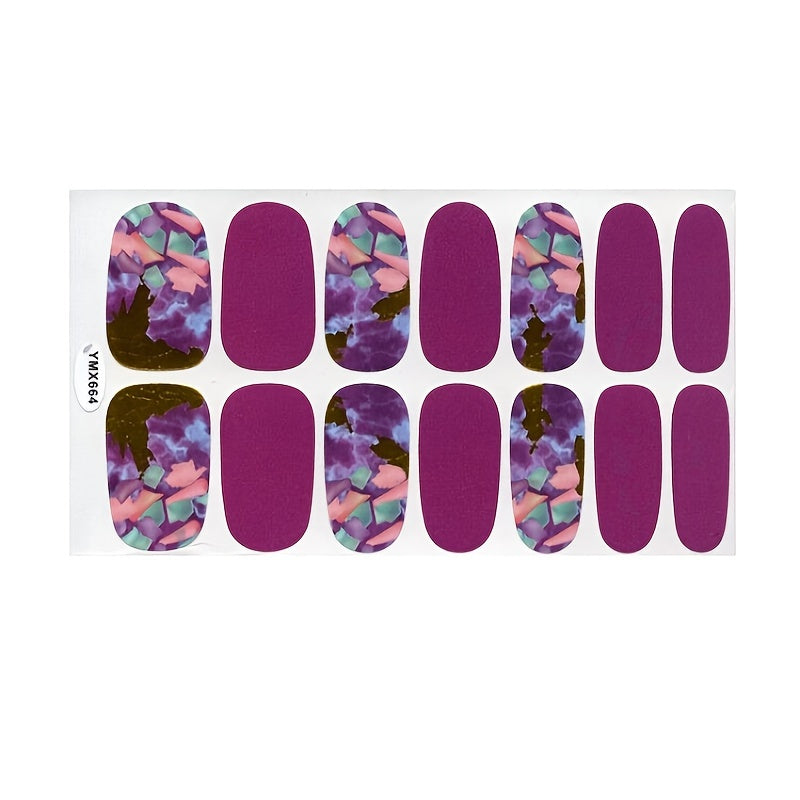 Manicure Leopard Print Foil Stickers Set of 16 YMX661-676