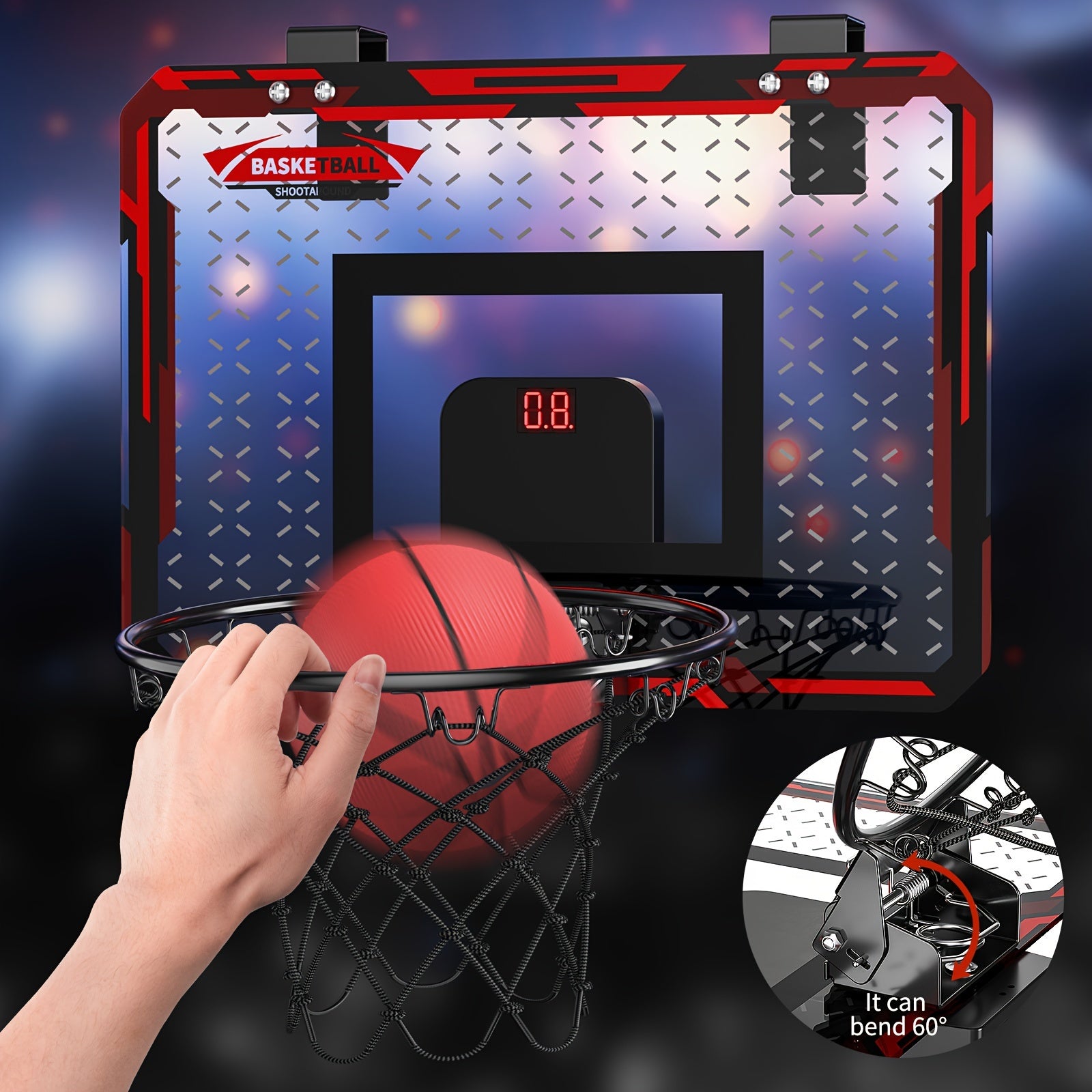 Indoor Basketball Hoop For Kids, Door Room Basketball Hoop,