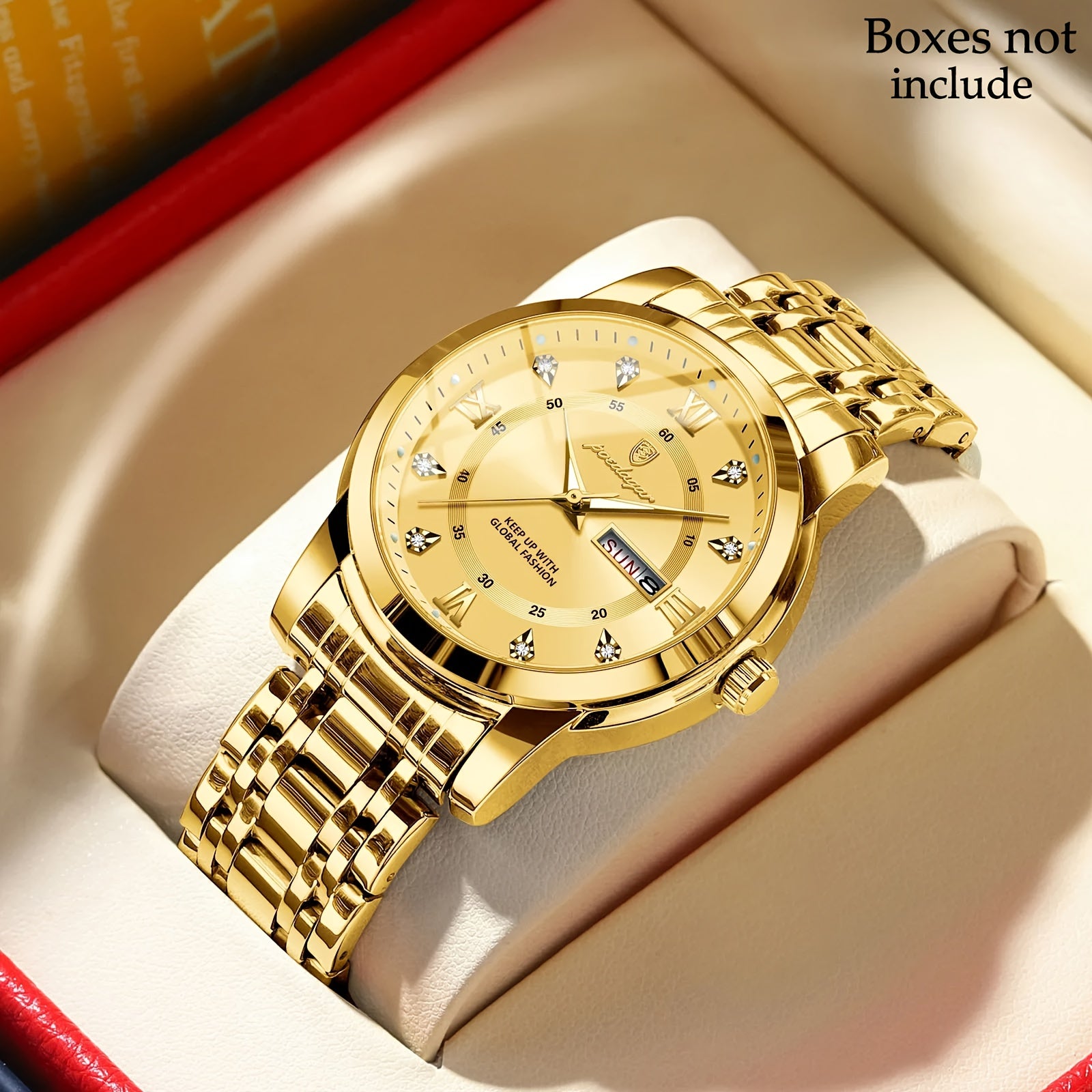 POEDAGAR Men'S Luxury Sport Watch - IPX8, Luminous Quartz Movement,