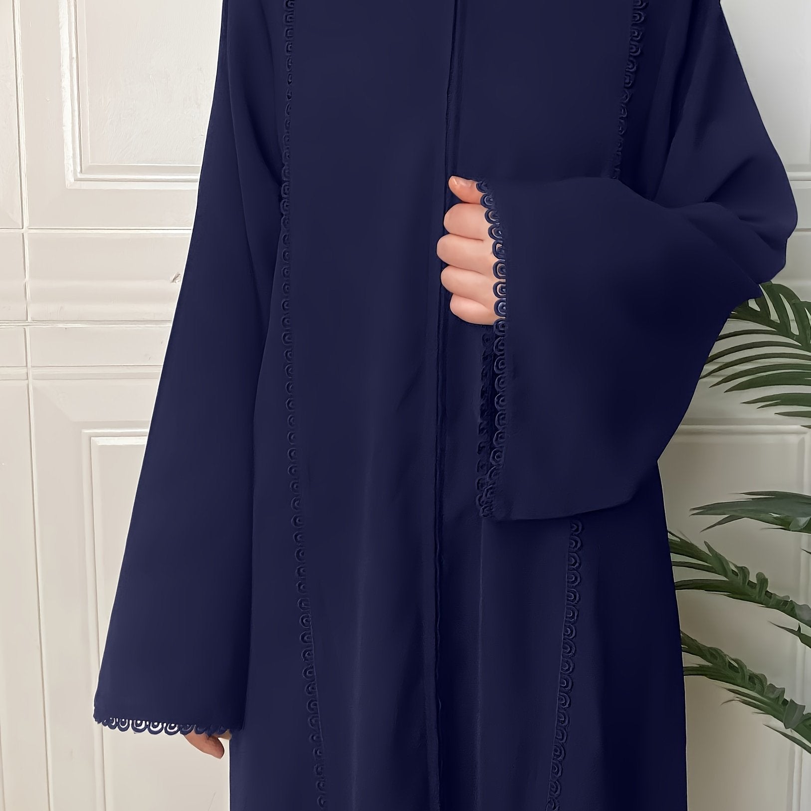 Elegant Long Sleeve Maxi Kaftan Dress -ticated Evening Wear'/MH