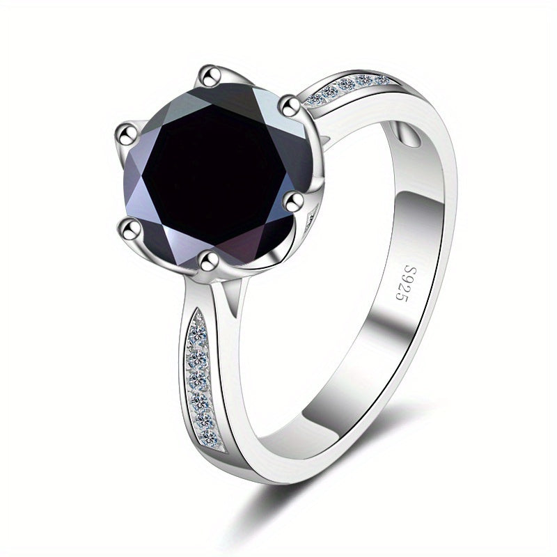 3ct Moissanite Ring 925 Sterling Silver Multi Colors To Choose High Quality Wedding Ring For Brides With Certificate And Gift Box