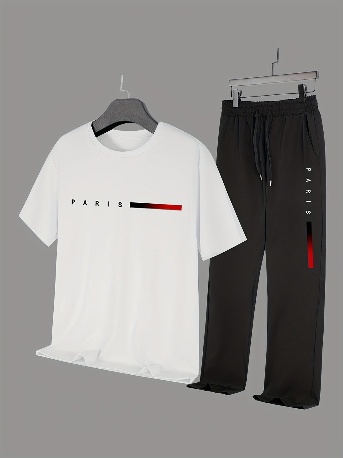 Men'S Casual Sports Two-Piece Set Short Sleeve .