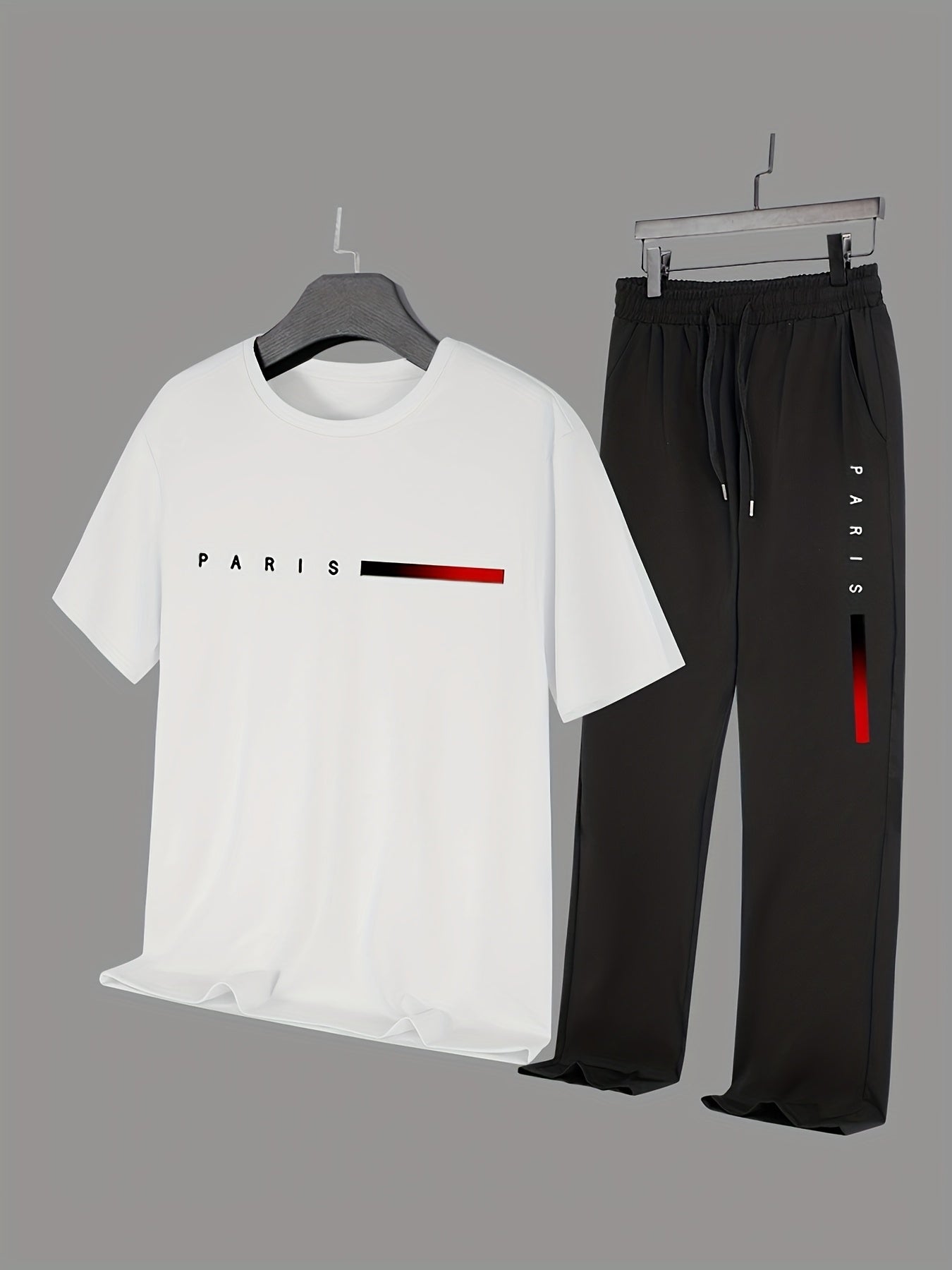 Men'S Casual Sports Two-Piece Set Short Sleeve .