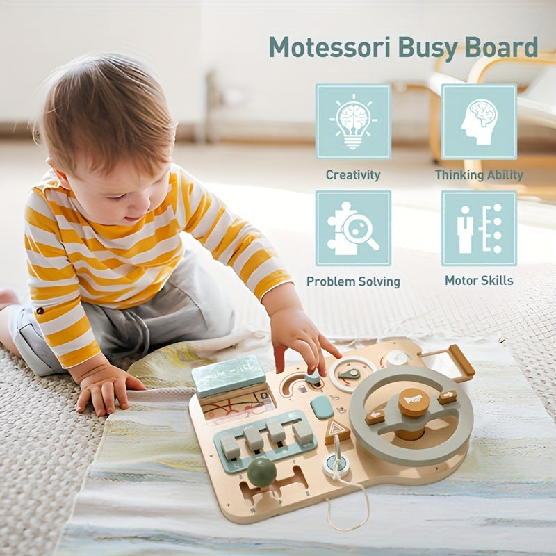 Toy Steering Wheel: Promote Early Enlightenment & Happy Growth With Busy Boards & Vehicle Sign Recognition, As Halloween, Christmas Gift