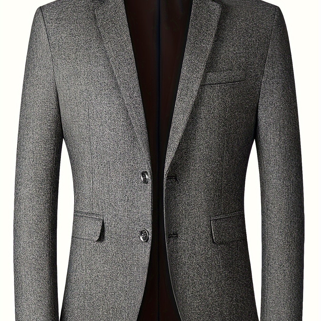Men's Single-Breasted Blazer, Casual Slim Fit Business Suit Jacket,