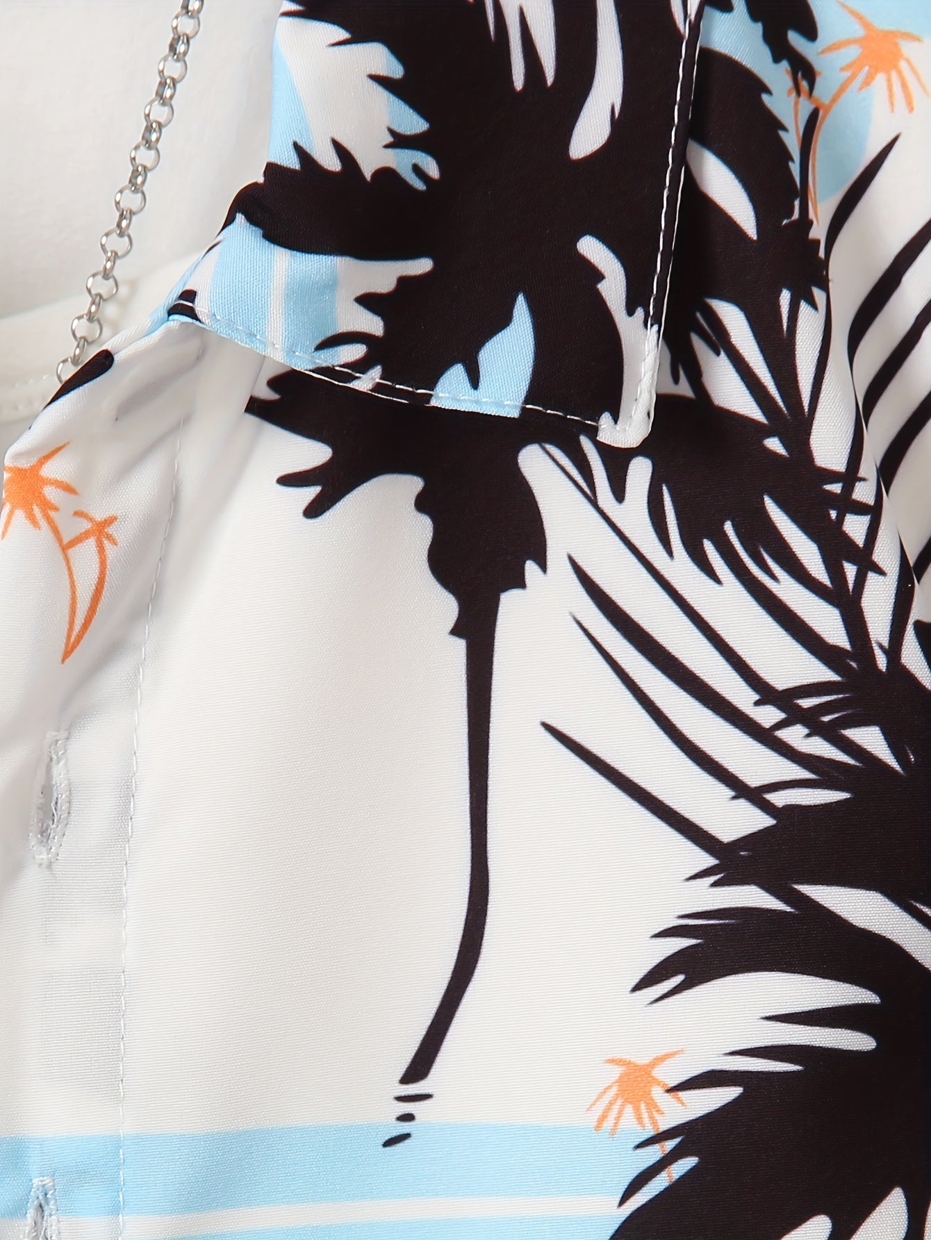 Boy's Hawaiian T-shirt Vacation Kids Round Neck .