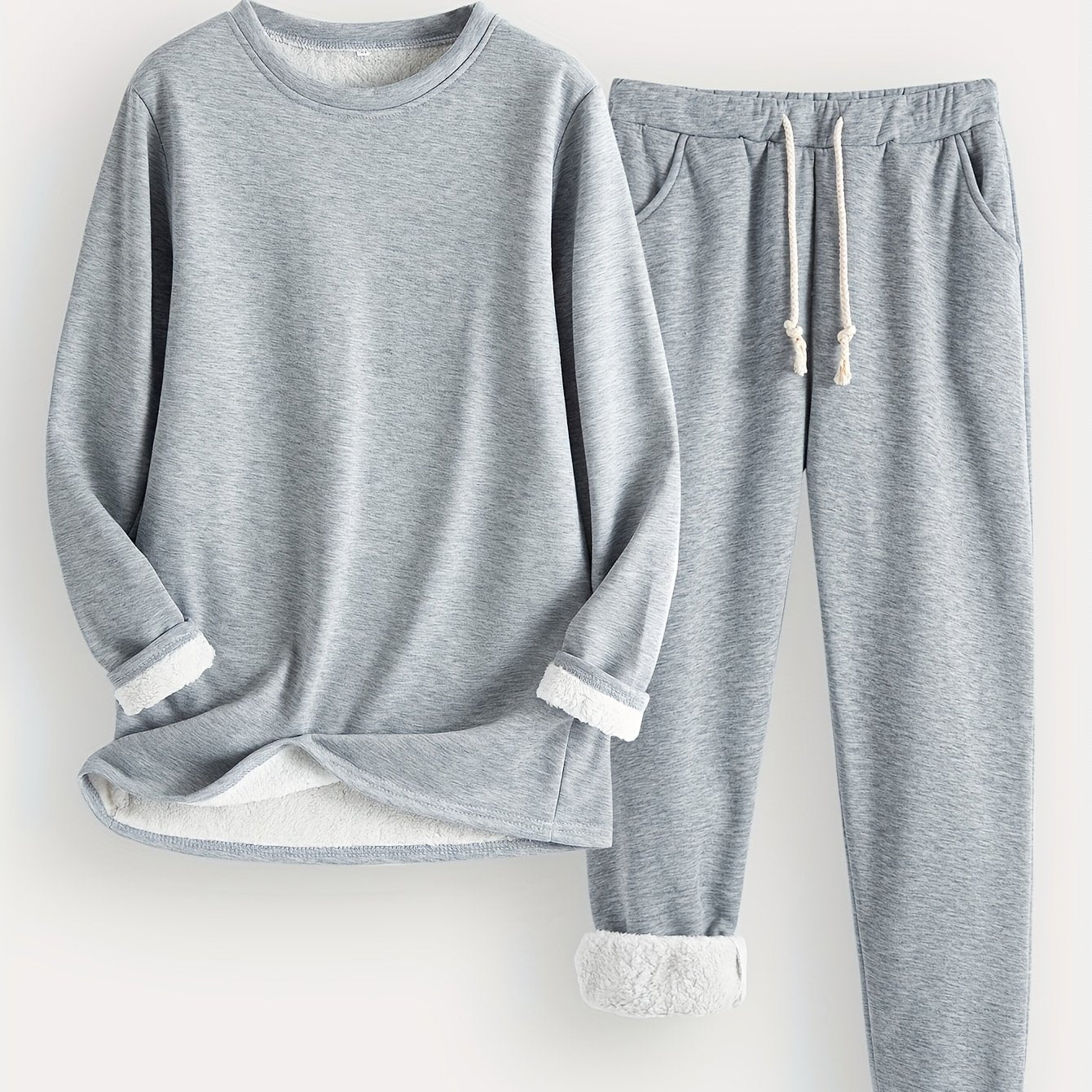 Cozy Fleece-Lined Women's Clothing Set