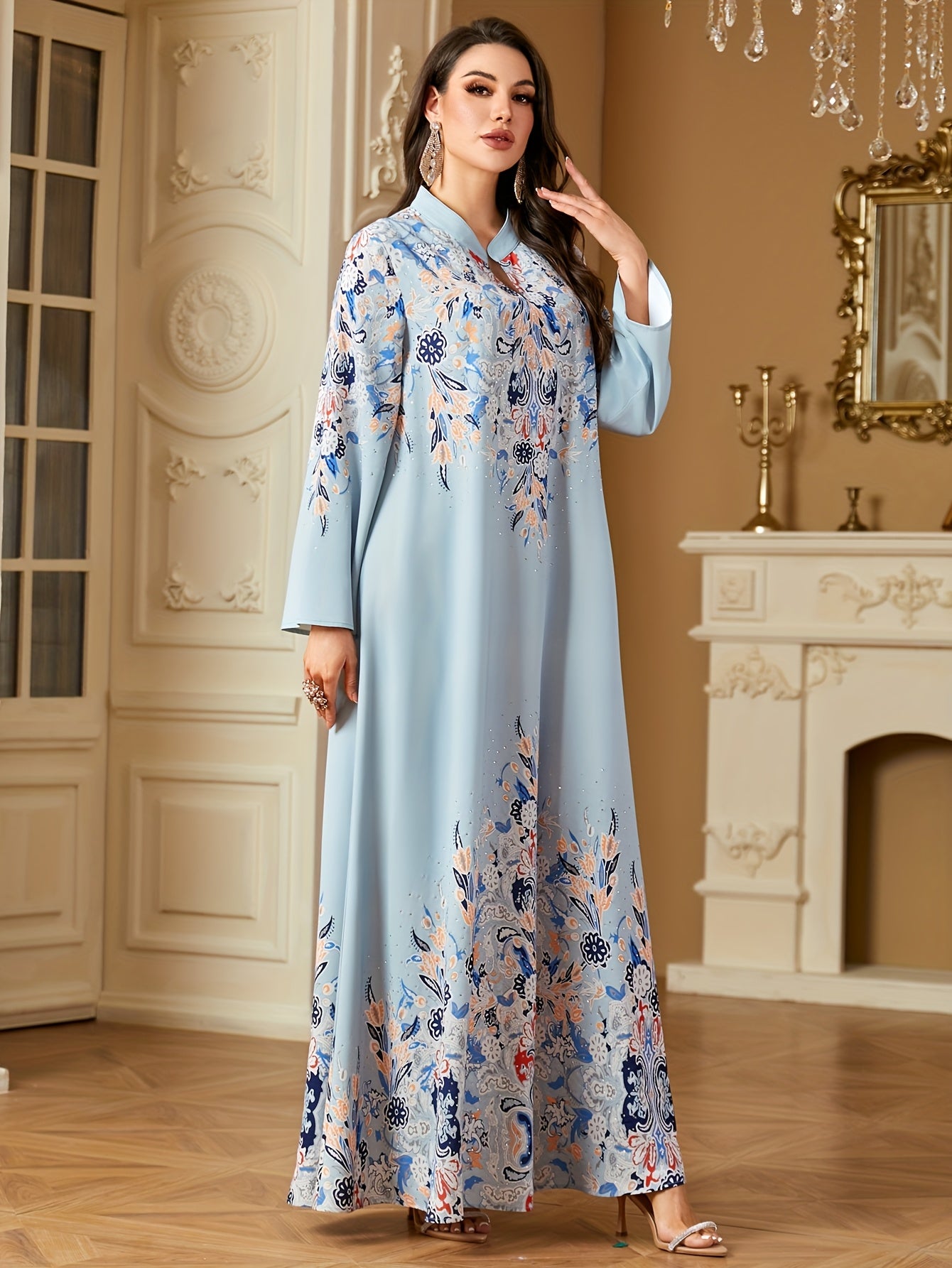 [Pearl A-Line Dress] Cute A-Line Long Sleeve Dress./MH