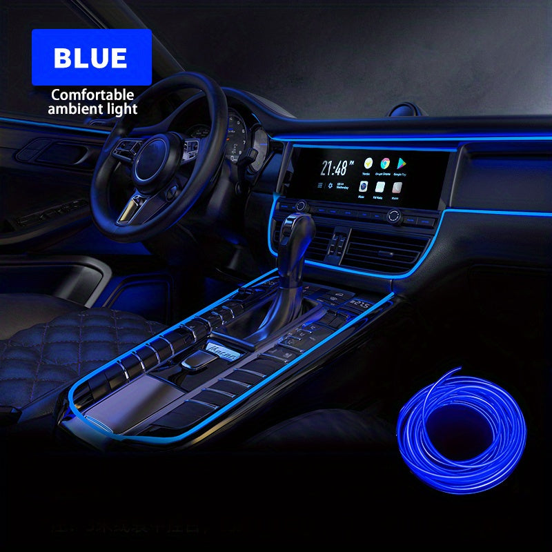 Car Interior LED Decorative Light EL Neon Strip