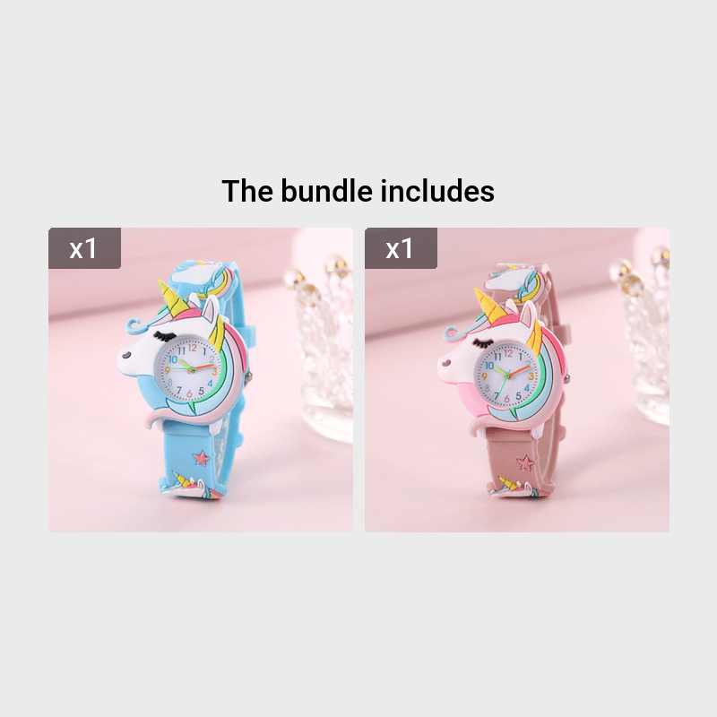 Cute Children's Silicone Cartoon Watch Gift For Kids