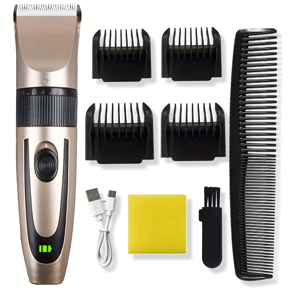Electric Clipper Men's Razor Beard Body Hair Trimmer Classic Electric Clipper Personal Care Set With Limit Comb Grooming Kit For Gift Father's Day Gift Father's Day Gift