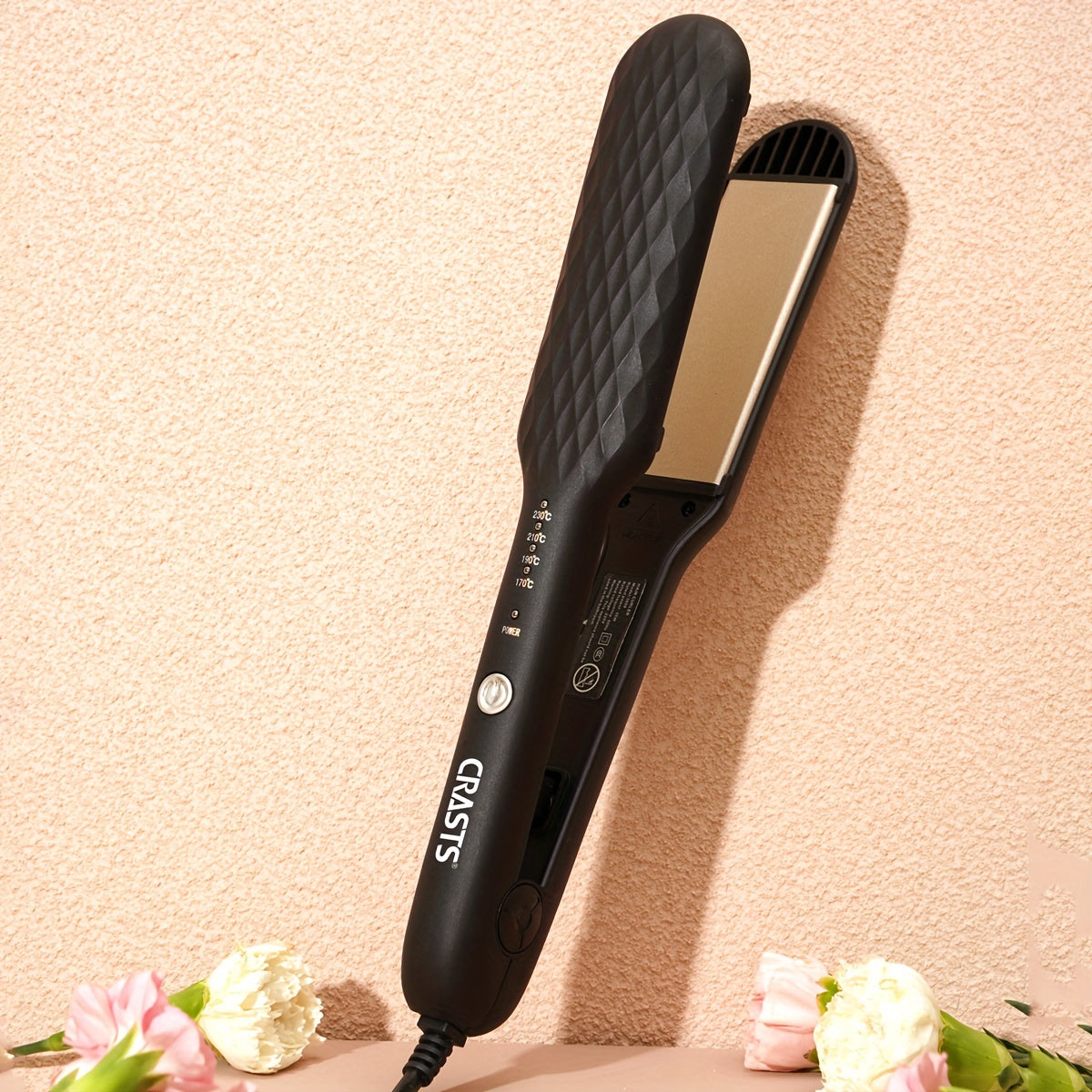 CRASTS 2-in-1 Straightening & Curling Iron with Dual Plates,