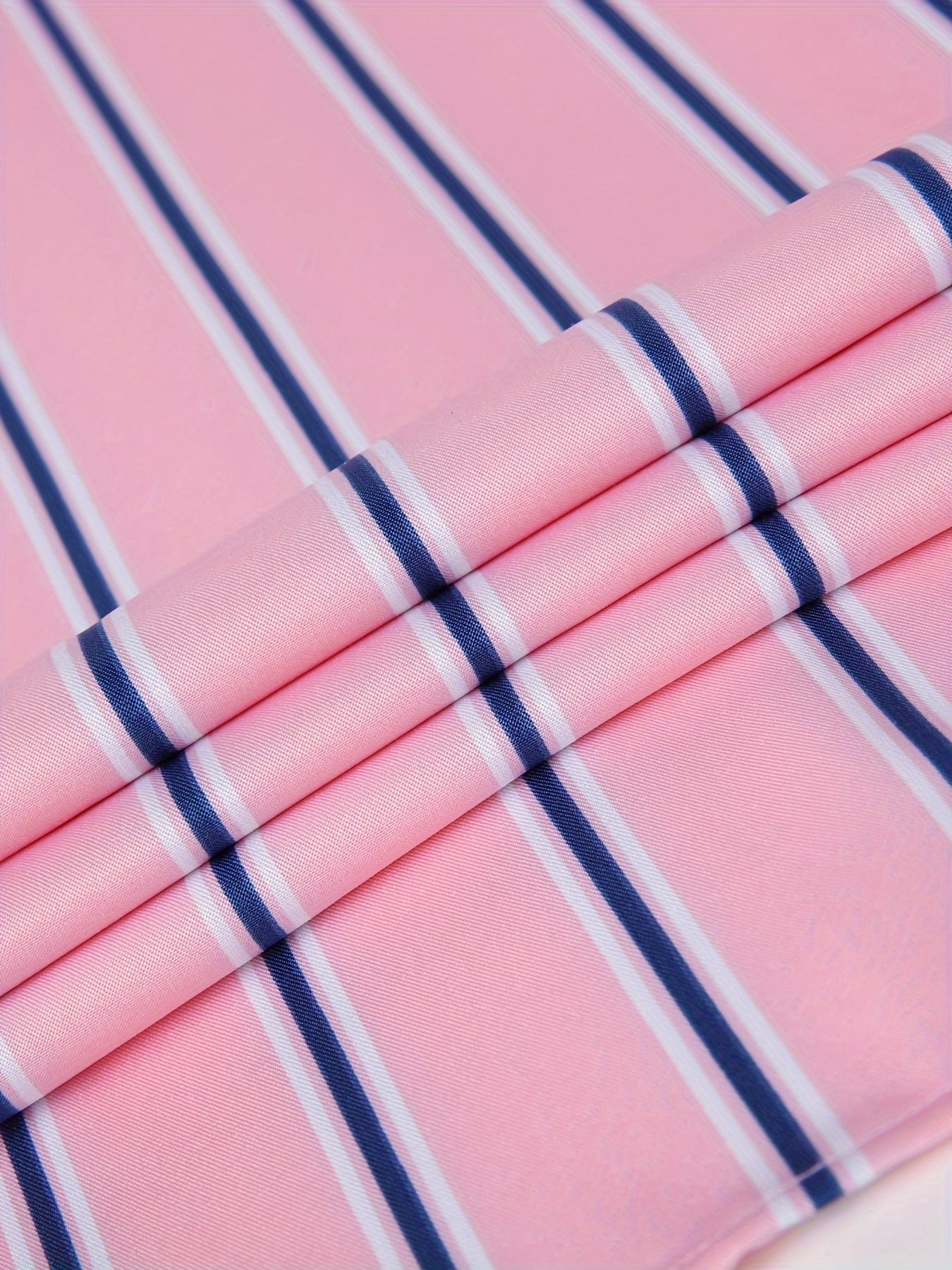 Men's Striped Lapel Collar Design Dress Shirts,