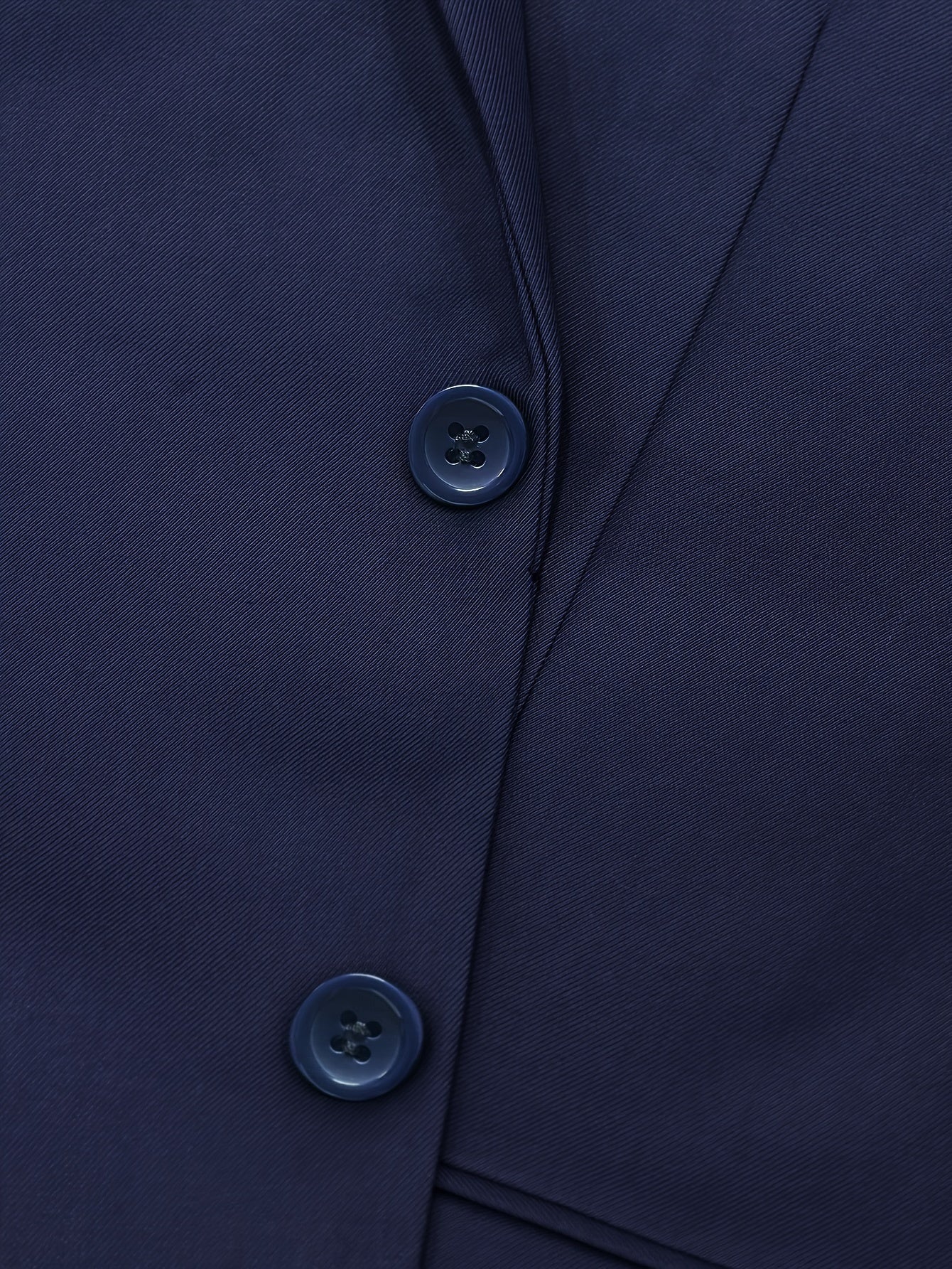 2-pack Set Of Men's Solid Color Business Outfits,