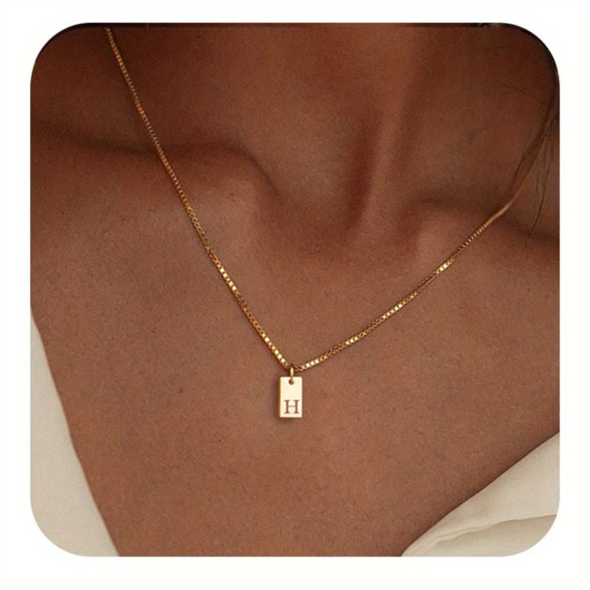 English Initial Letters Necklace 14K Gold Plated Necklace
