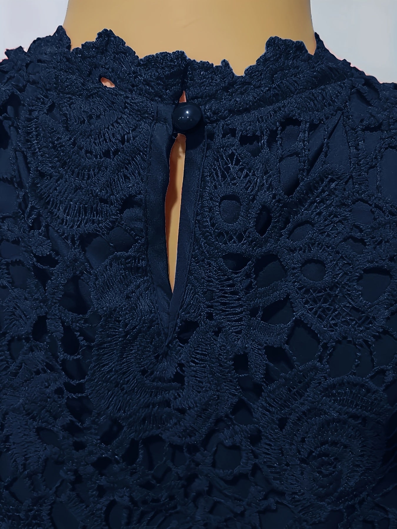 [Elegant Blouse] Elegant Green Lace Plus Size Blouse for Women |