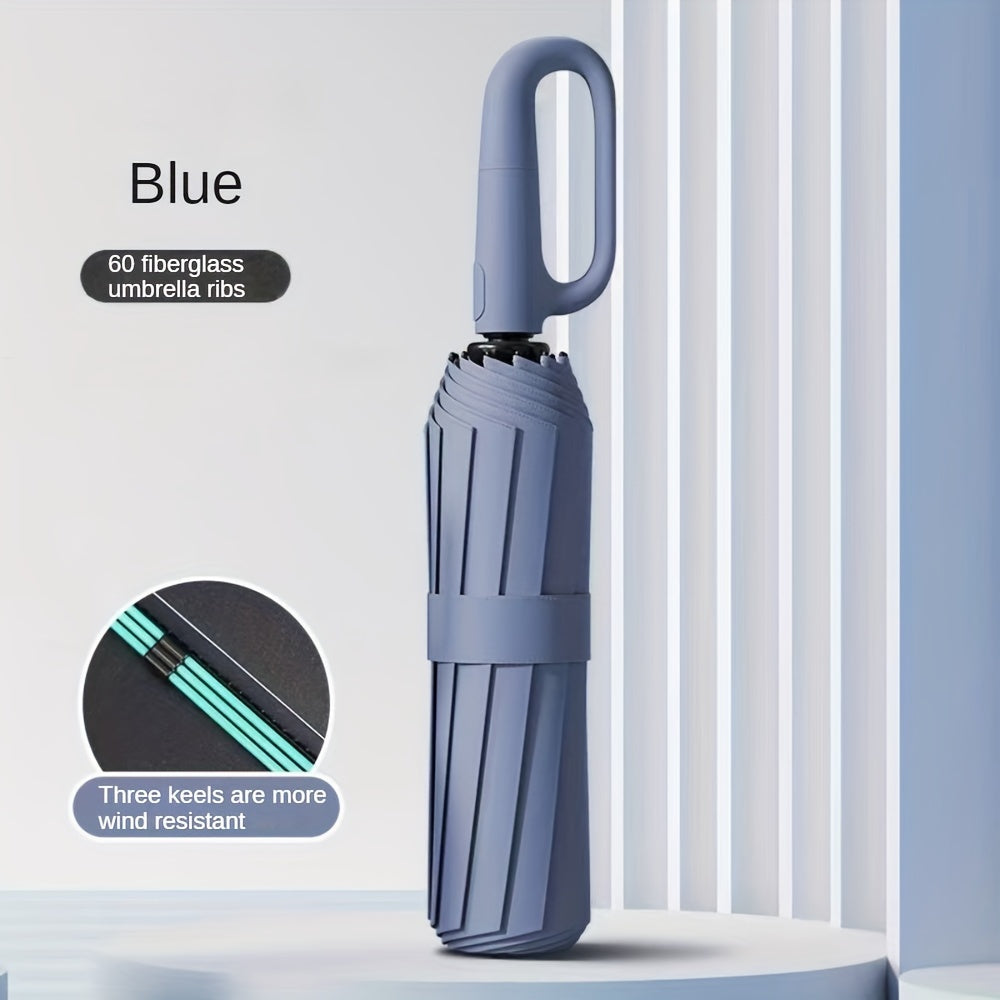 Automatic Umbrella with 10-Rib Windproof Design .