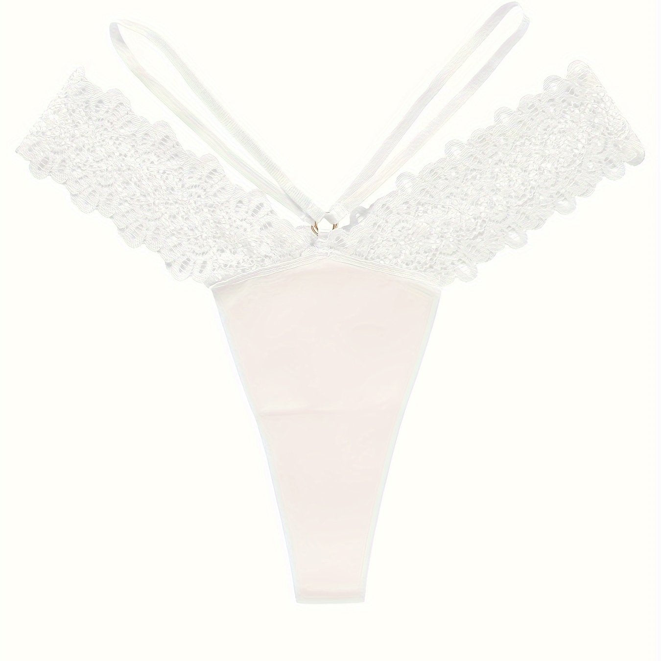 Sexy Lace Stitching Thong, Low Waist Seamless Quick-drying Thong Panties, /MH