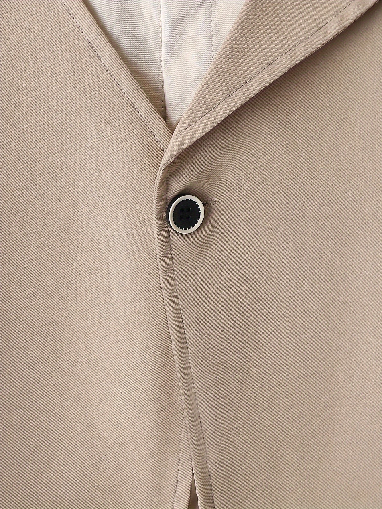 Boys' Casual Two-Piece Suit Set with Faux Layered Blazer.