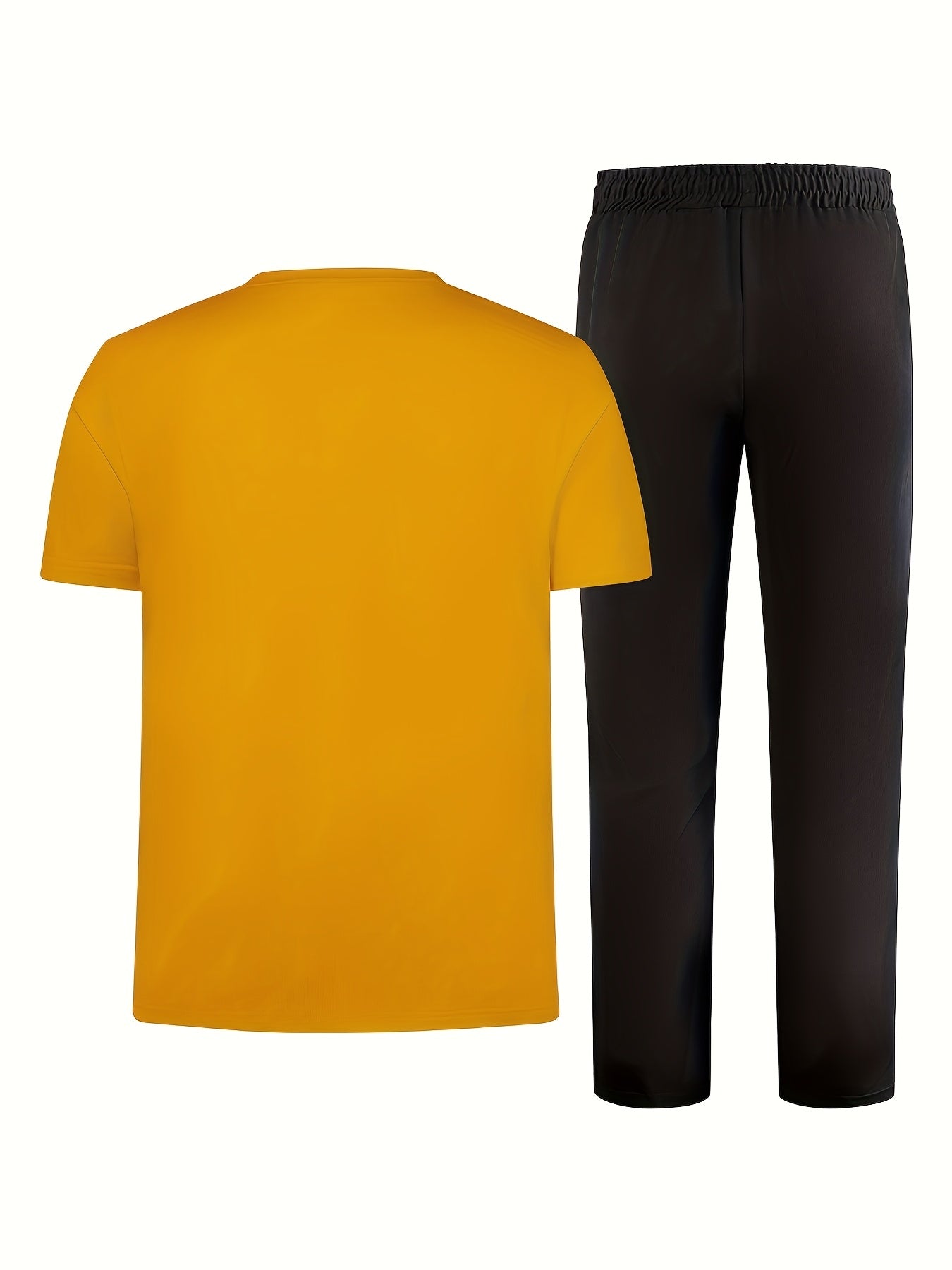 Men'S Casual Sports Two-Piece Set Short Sleeve .