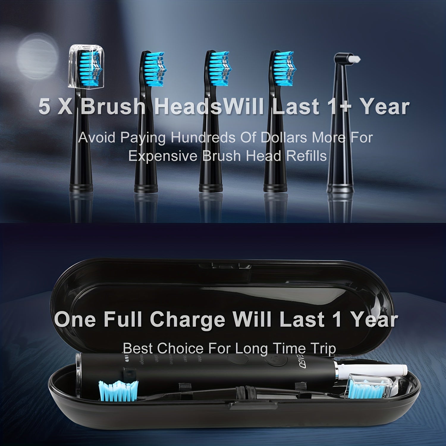 Sonic Electric Toothbrush, Charging Model Sonic Fully Automatic For Men's Special Waterproof Long Battery Life, For Men father's day gift Father's Day Gift