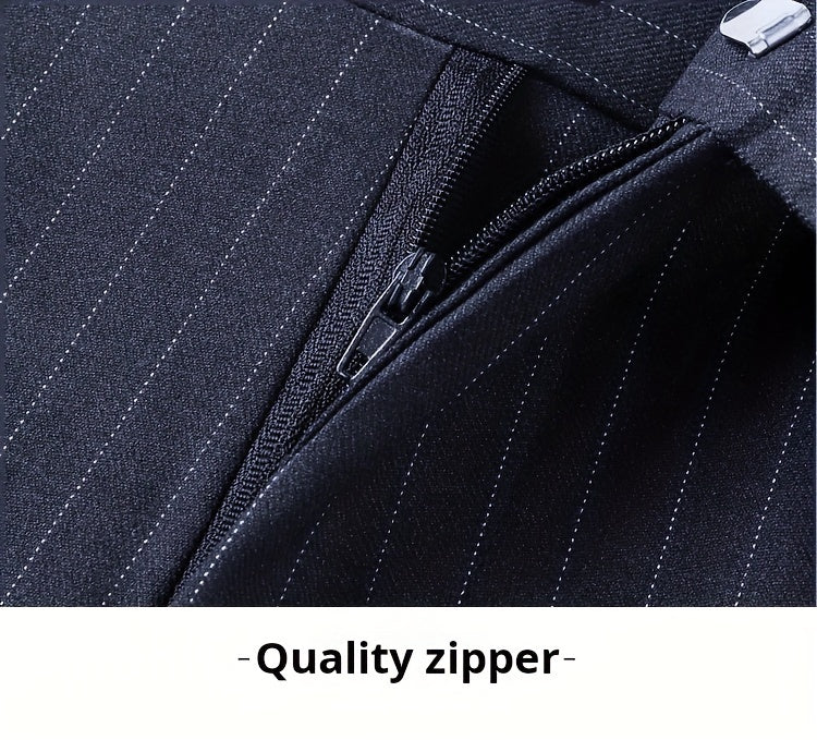 Men's 2-pack Co Ord Set Of Striped Dress Suit.