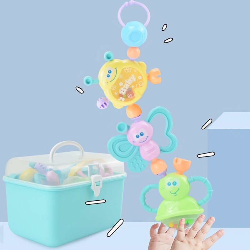 Adorable Neonatal Bell Suit Baby Gift Box - Combined Toy Set for Teeth!