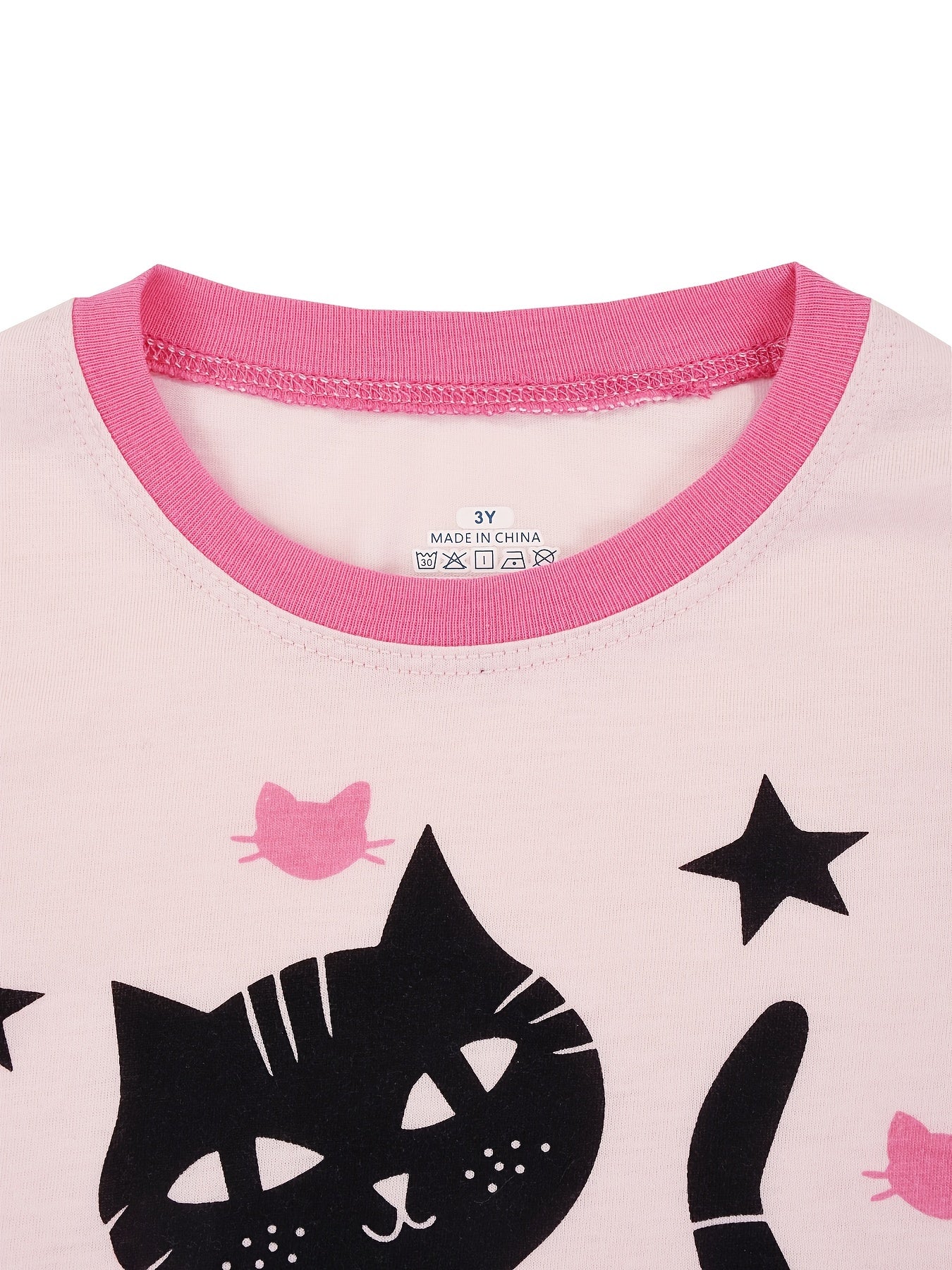 Kid's 2pcs Pajamas, Long Sleeve Top & Pants Set,
