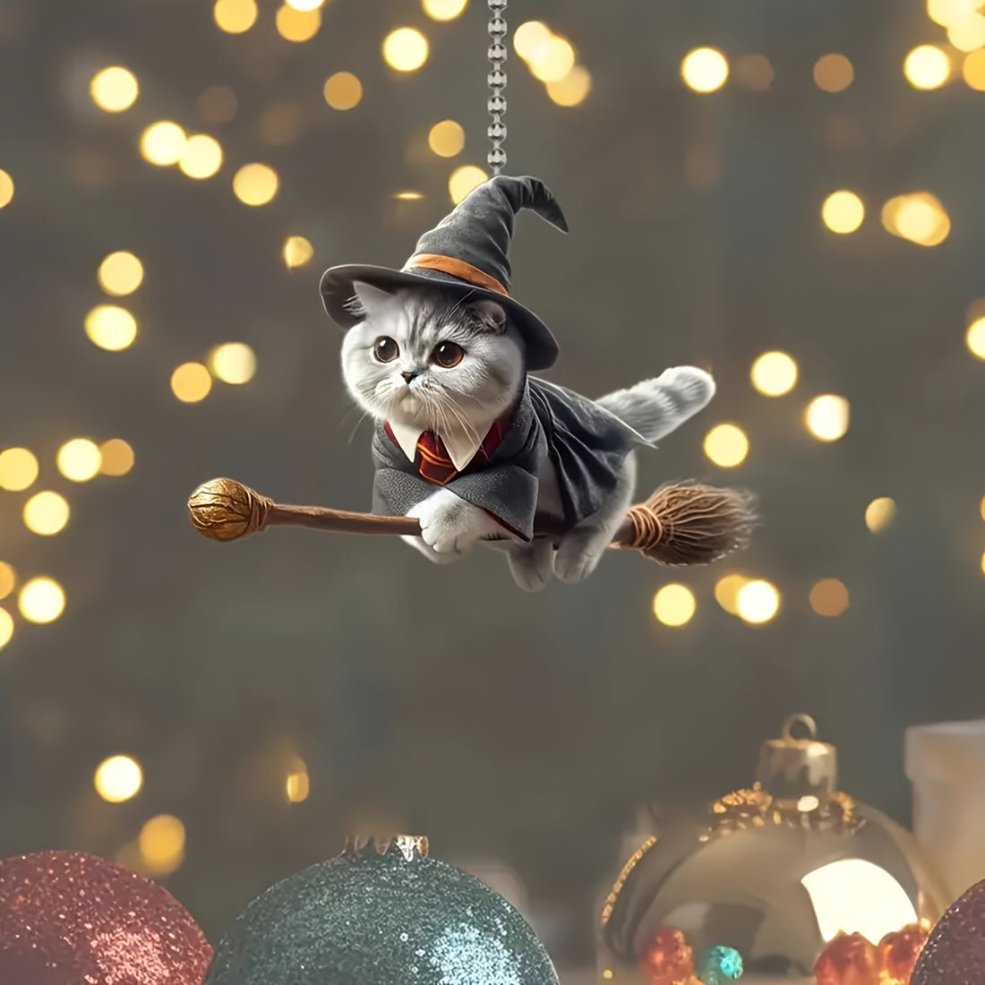 Acrylic Magic Cat Hanging Ornament For Vehicle Decoration