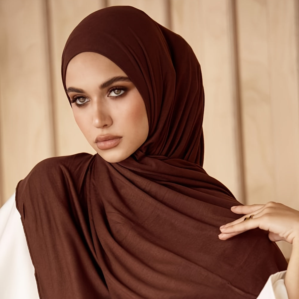Solid Color Muslim Hijab Thin Breathable Soft Cozy Scarf '/MH