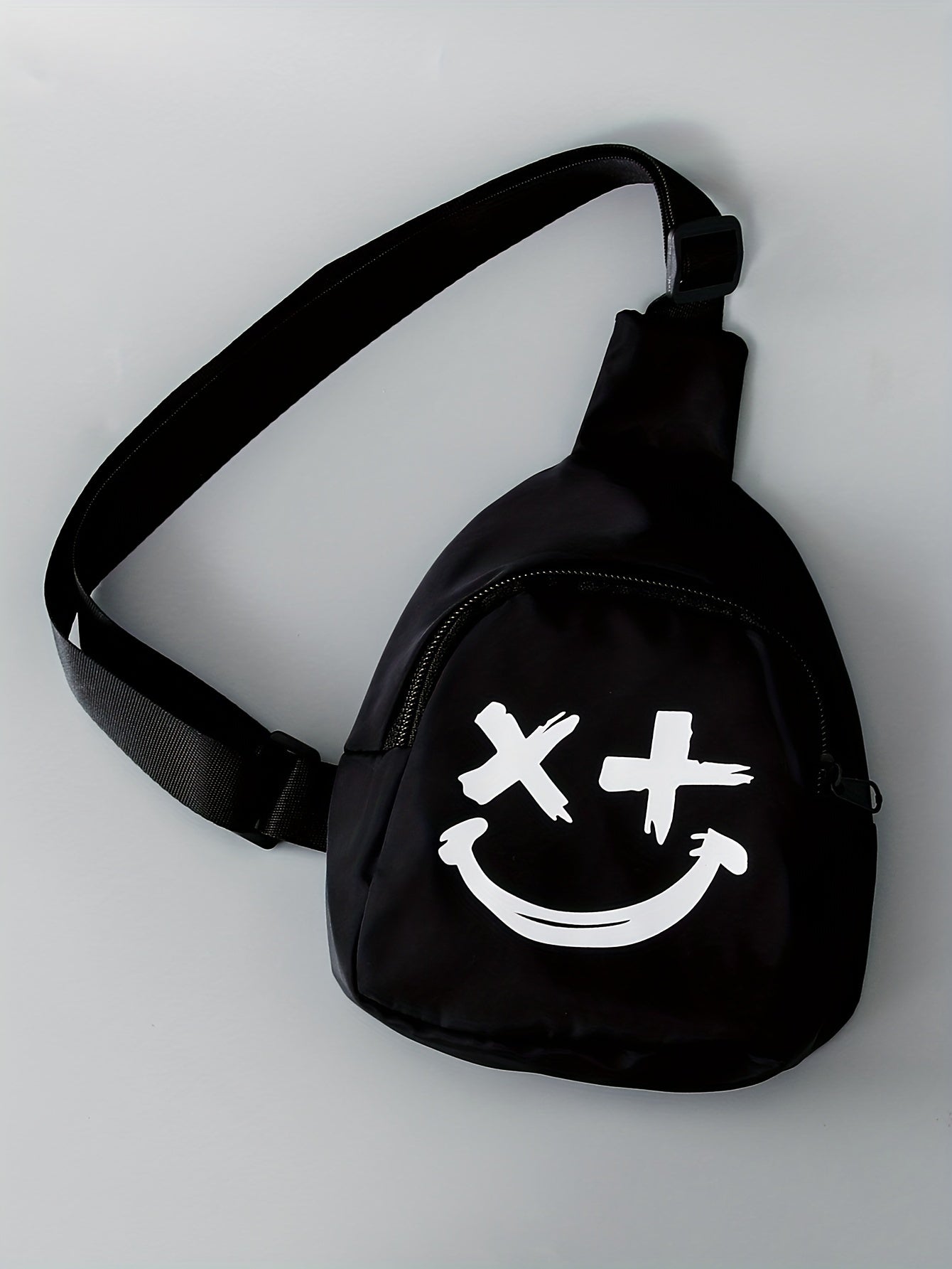 3pcs Boys Casual Solid Short Sleeve T-shirt & Smile Face Print Shorts.