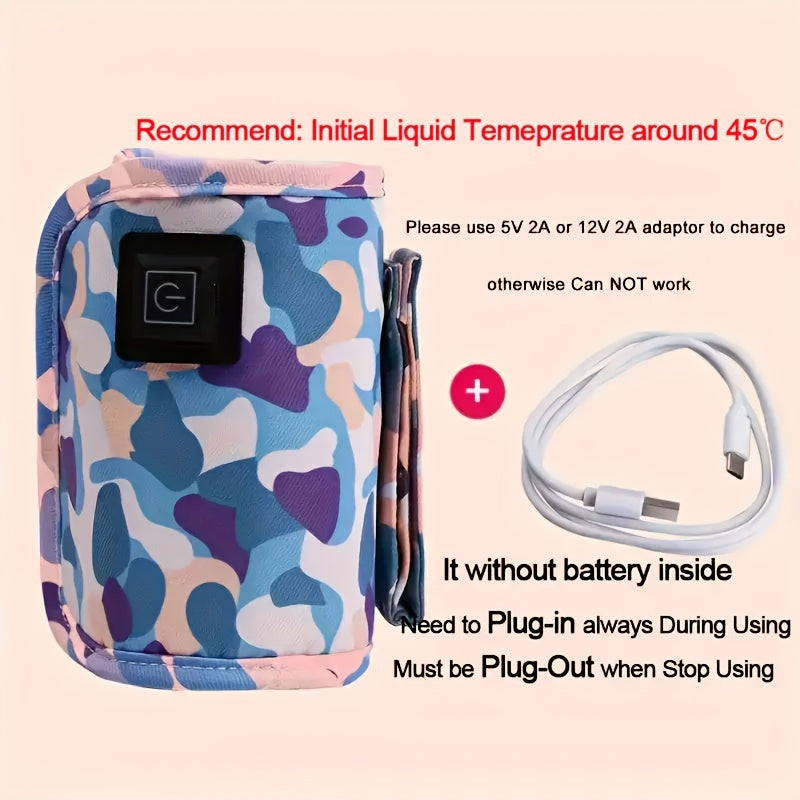 USB Charger Bottle Warmer, Travel Camping Outdoor Milk Formula Bottle Warmer, Home Car Electric Portable Stroller Insulated Bag, Nursing Bottle Heater, Bottle Feeding Warmer Sleeve Easter Gift