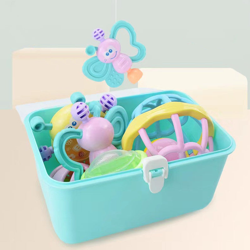 Adorable Neonatal Bell Suit Baby Gift Box - Combined Toy Set for Teeth!
