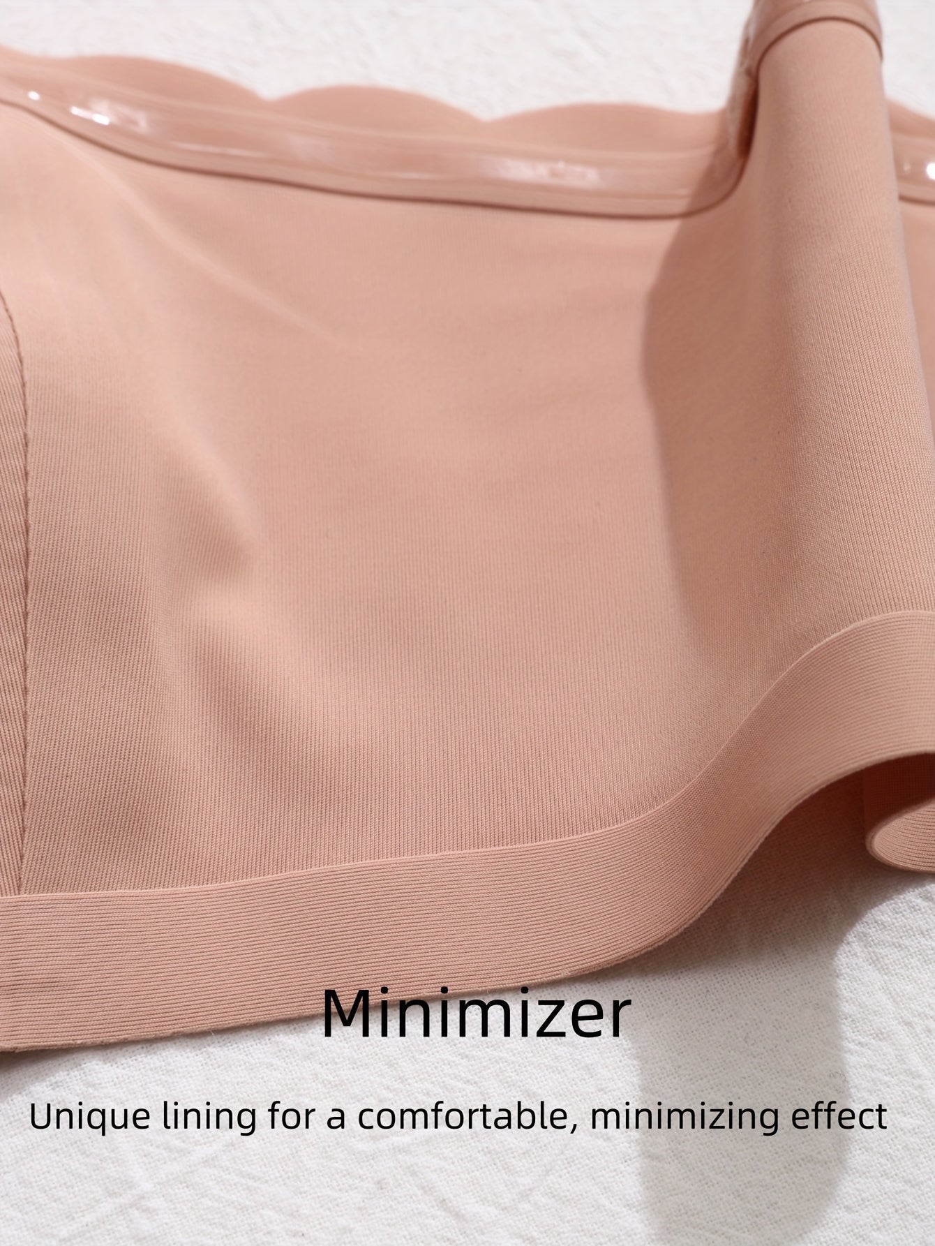 Solid Seamless Strapless Front Closure Wireless Strapless Bra,/MH