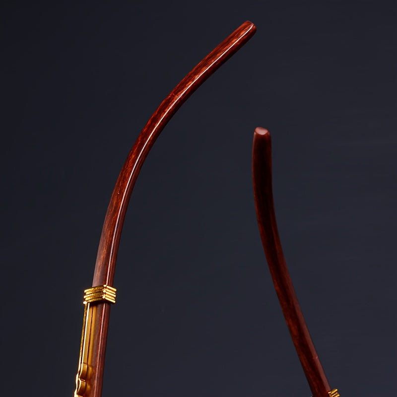 Luxury Leopard Pattern Frameless Glasses for Men and Women,