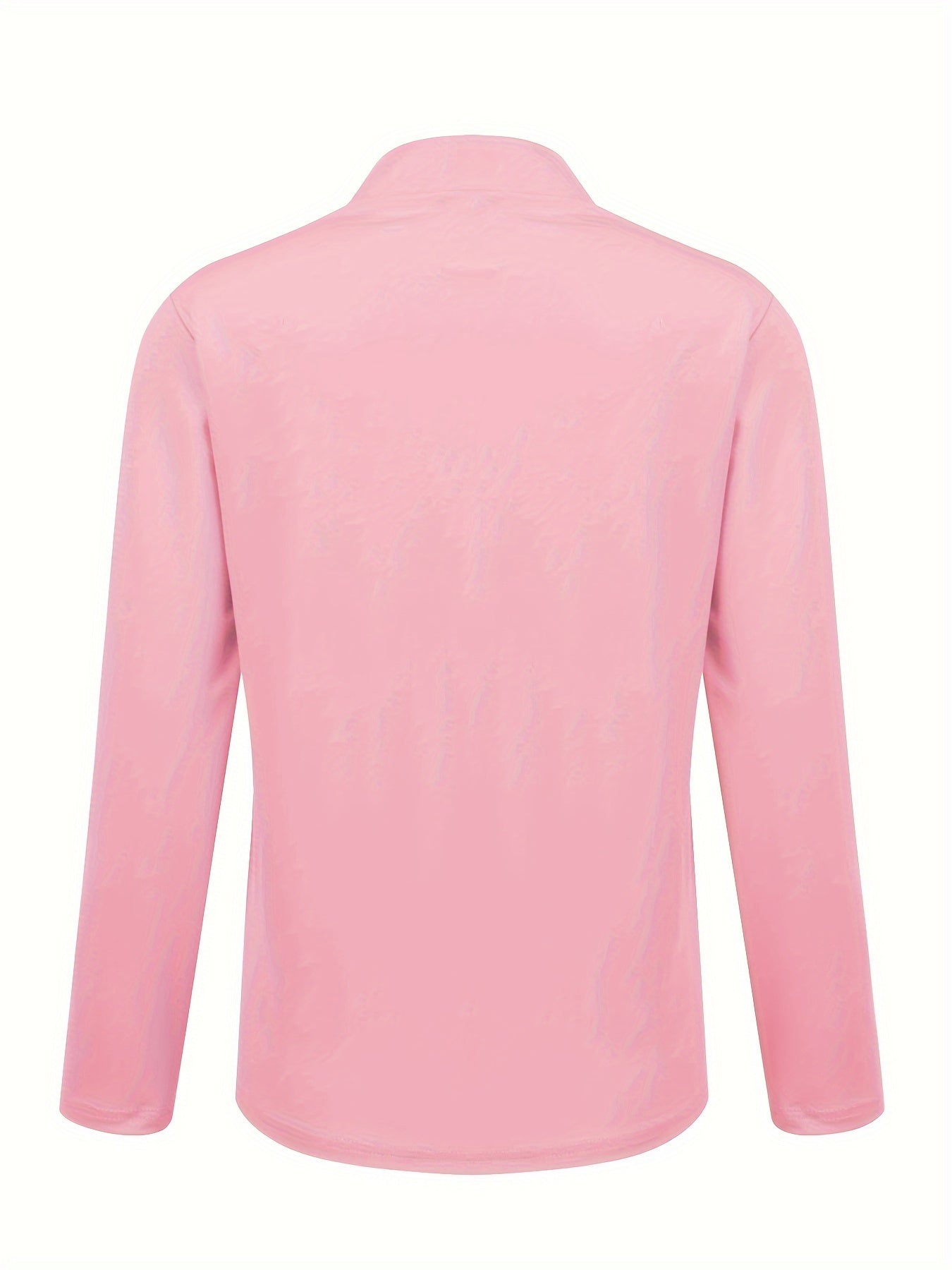 Button Decor Open Front Blazer, Casual Long Sleeve.