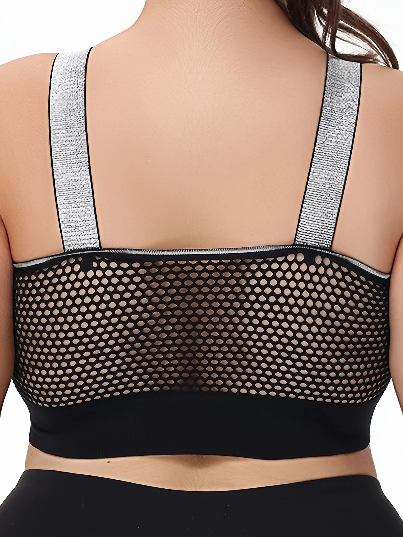 Middle Eastern Summer Thin Silvery Contrast High-End Bra Plus ./MH