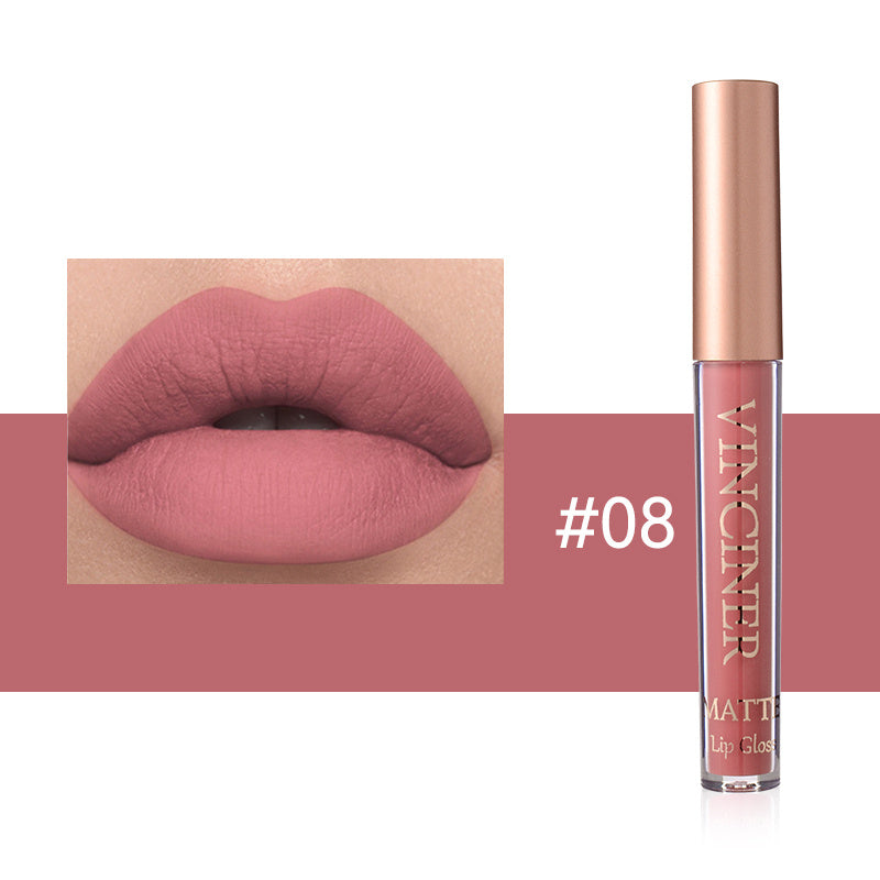 12 colors Matte Velvet Lip Glaze - Long Lasting, Waterproof, Non-Sticky.