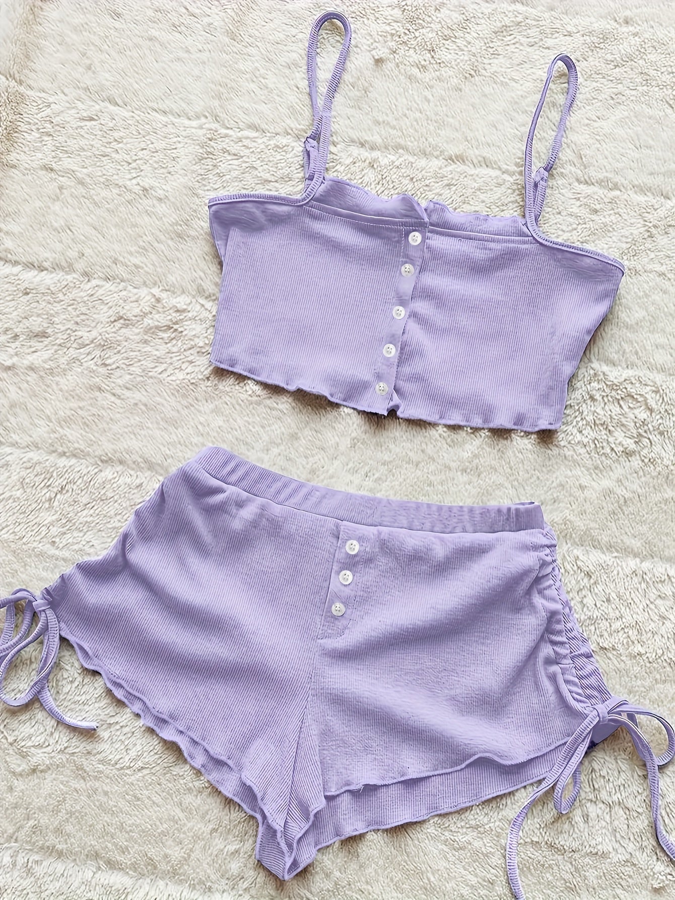 Simple Solid Print Lounge Set,