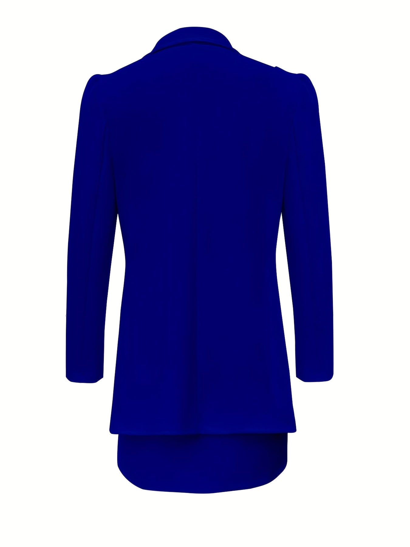 LUDOMI Women'S Stylish White Casual Blazer & Skirt Set .