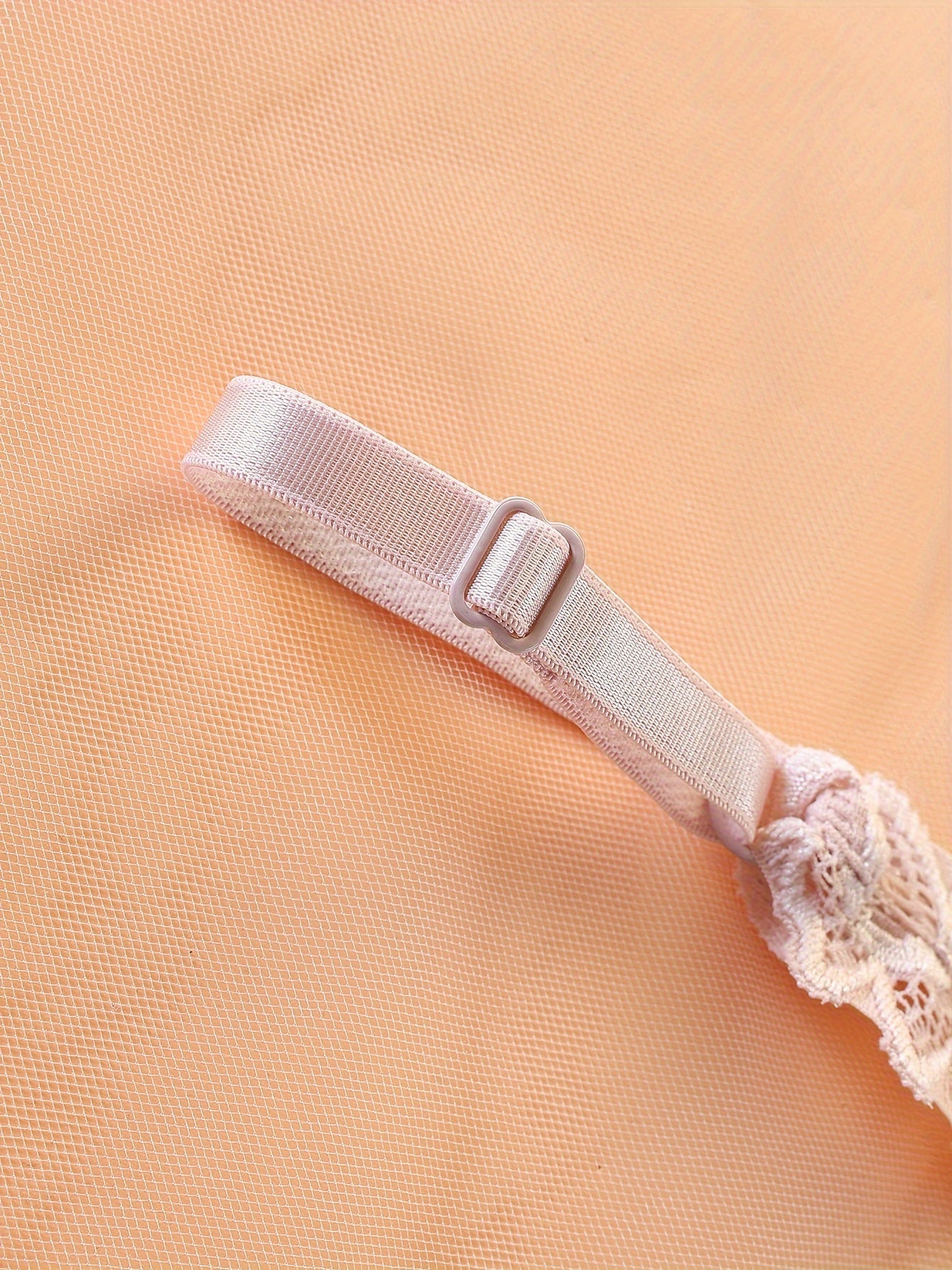 3 Sets Floral Lace Bra & Panties, Wireless Push Up Bra ./MH