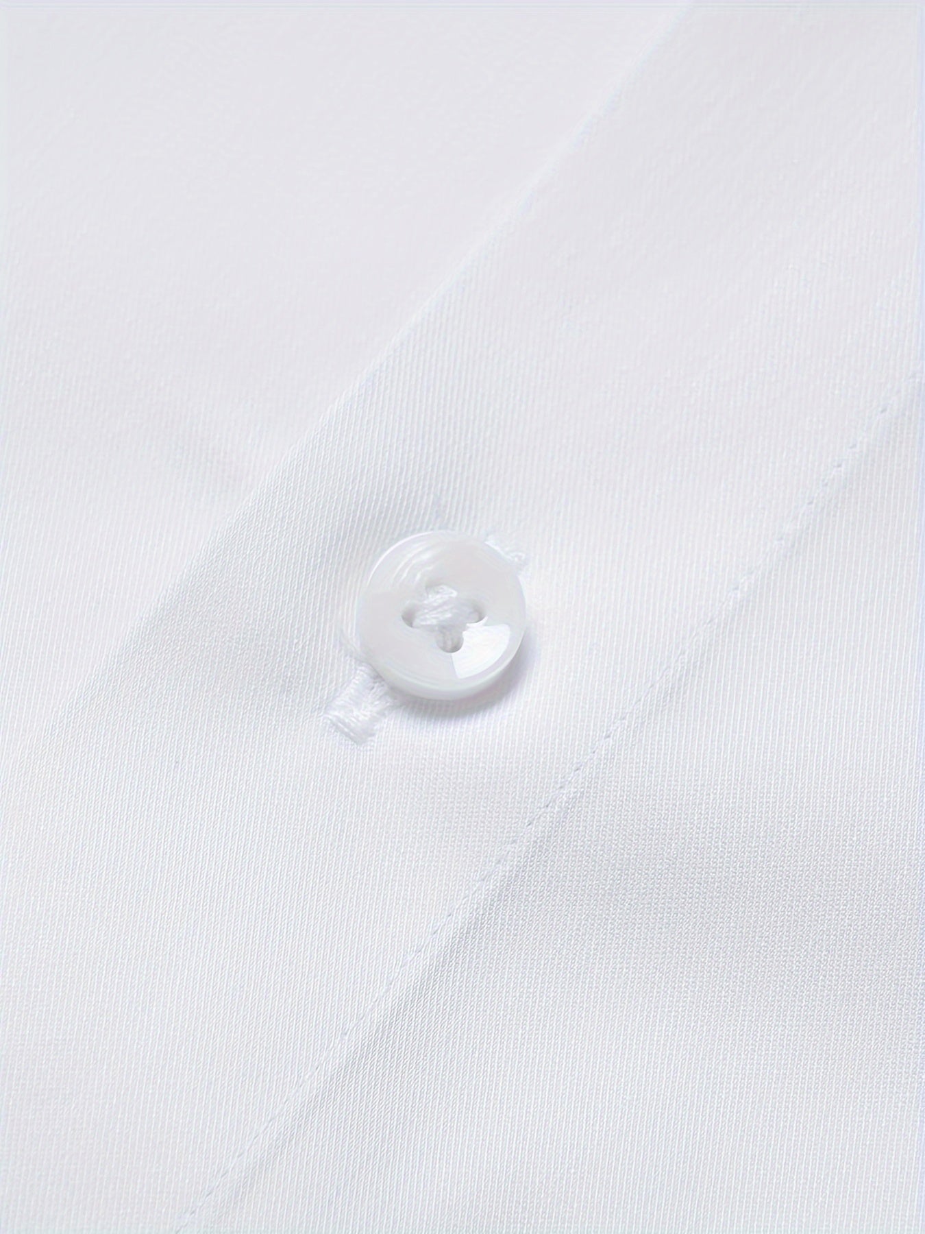 Men's Solid Color Mandarin Collar Design Dress Shirts,