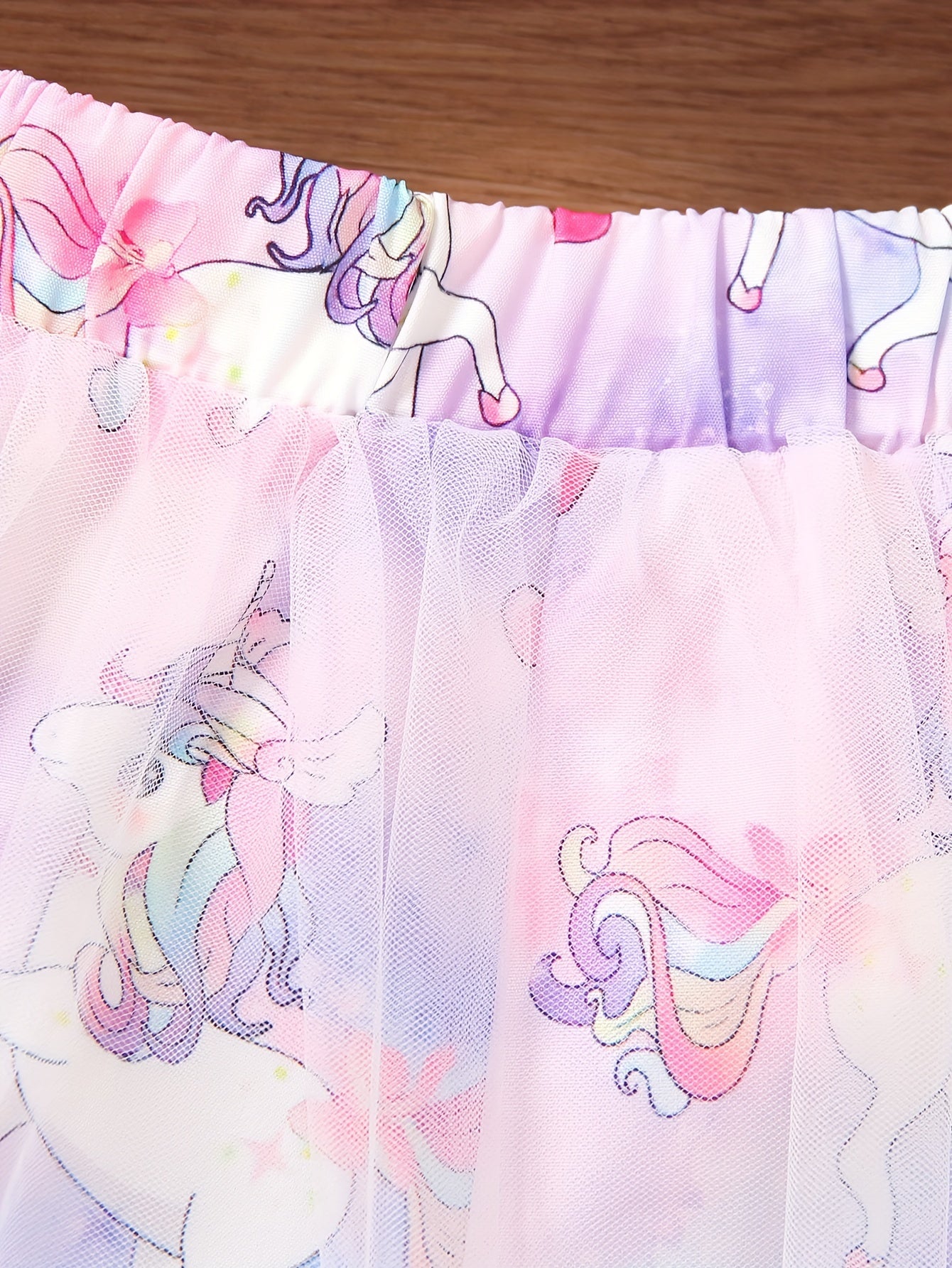 Girls' Two-Piece Set with Spaghetti Strap Butterfly Print .