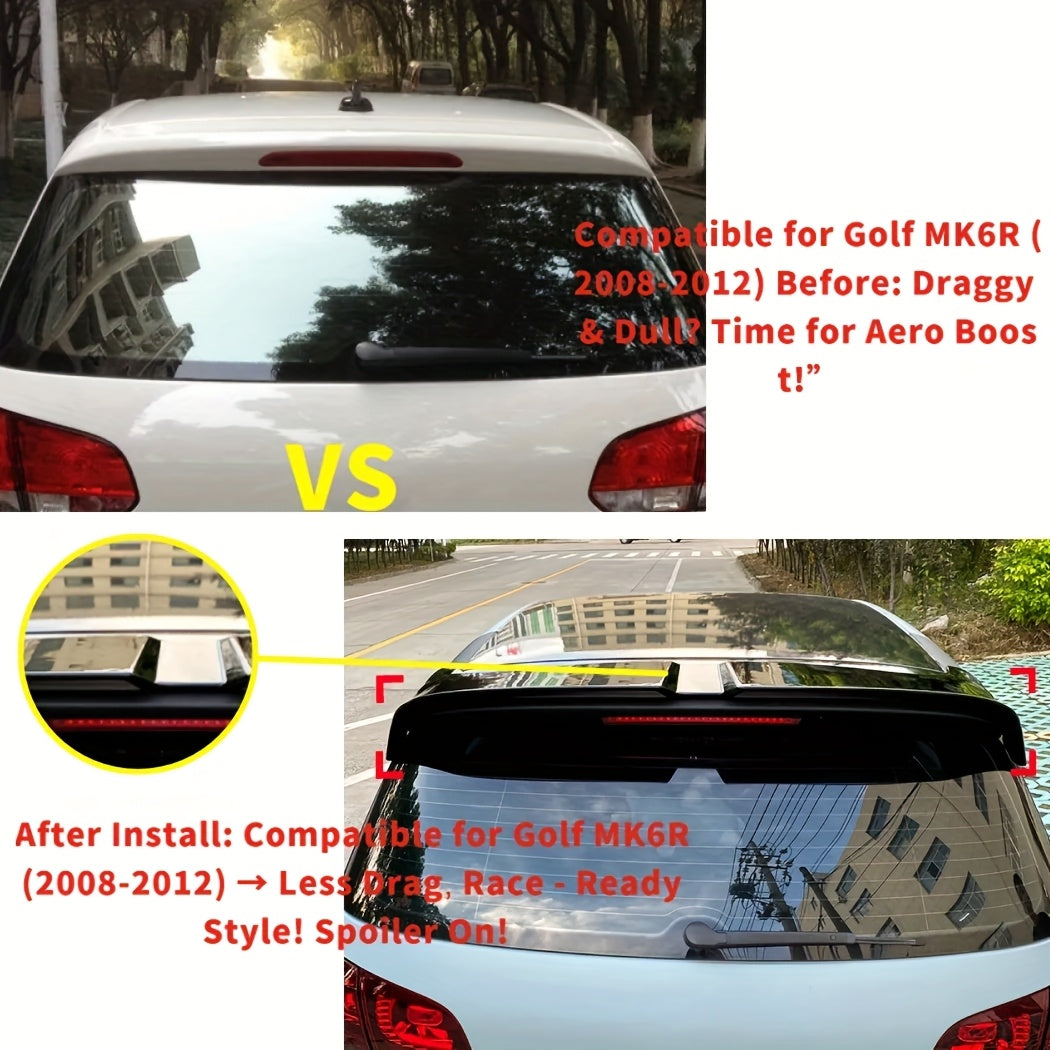 Carbon Fiber Texture Front Lip Spoiler for VOLKSWAGEN Golf MK6R 2008-2012