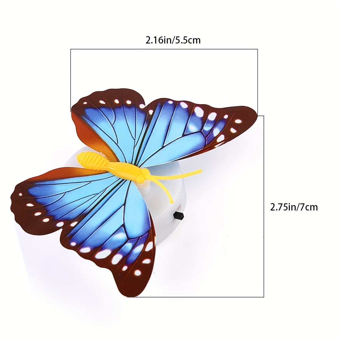 Colorful Glowing Butterfly Night Light - 3D LED Wall Sticker - Battery-Powered Room Decoration Easter Gift