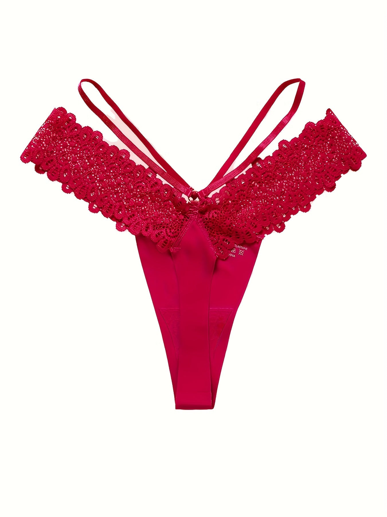 Sexy Lace Stitching Thong, Low Waist Seamless Quick-drying Thong Panties, /MH