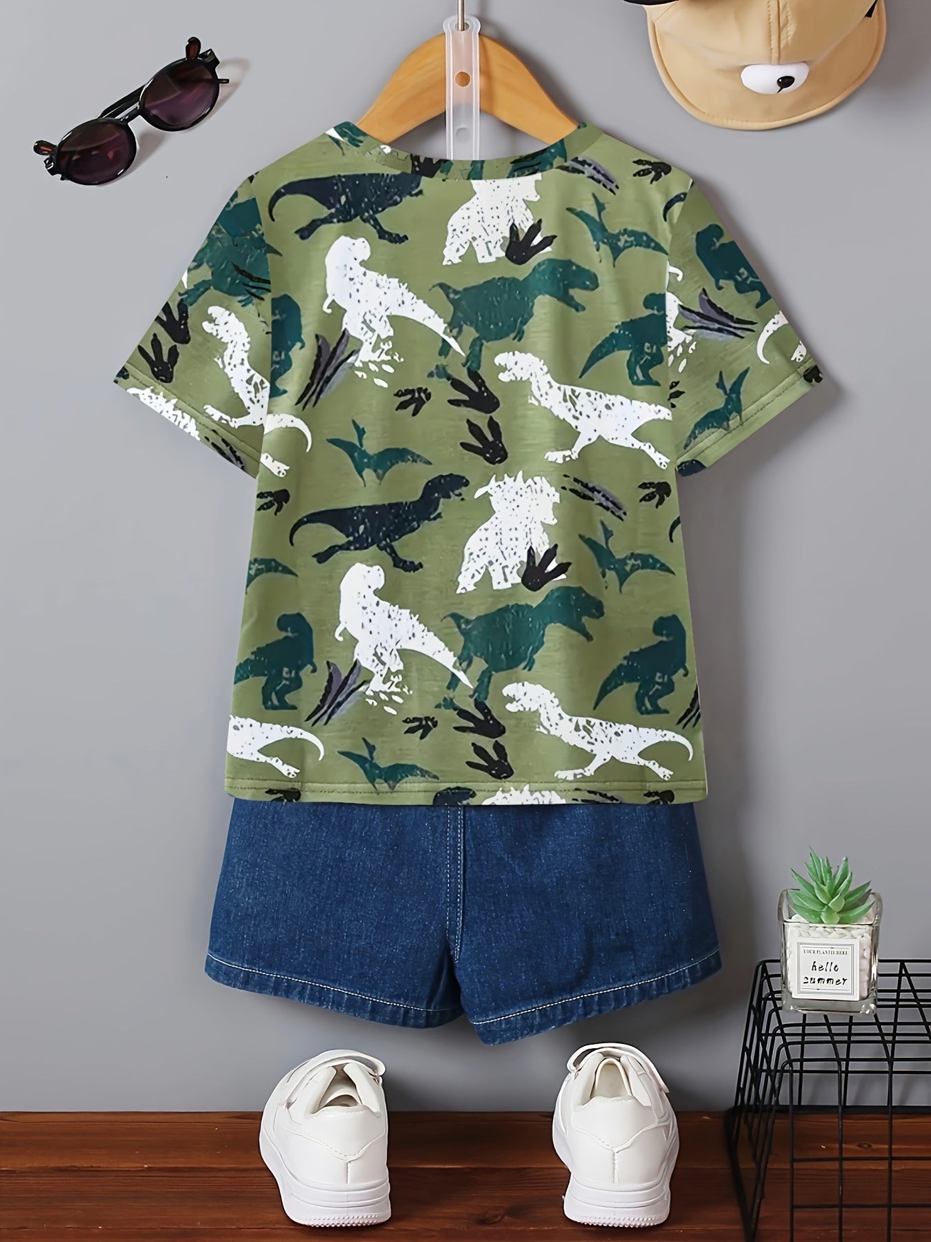 Dinosaur Full Print T-Shirts For Boys - Cool, Lightweight And Comfy Summer Clothes!