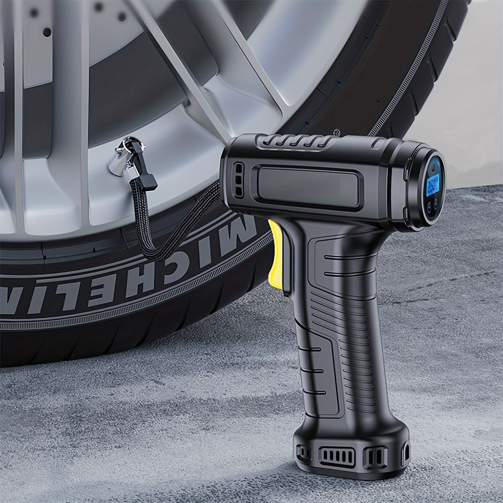 120W Portable Car Tire Air Compressor With LED Light